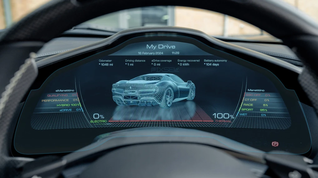 Protective glass Pixsel for dashboard FERRARI 296 - 17.9“ 2022 -