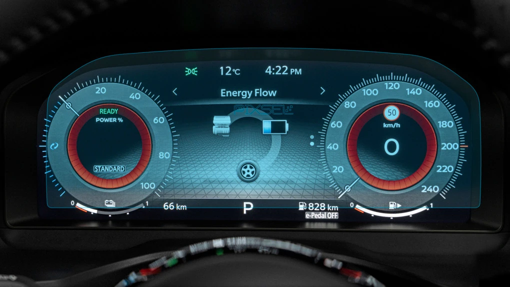 Protective glass Pixsel for dashboard NISSAN QASHQAI - 12.1“ 2021 - 2023