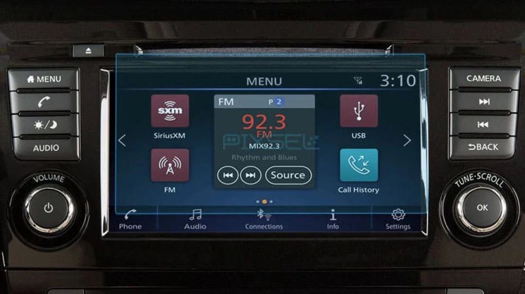 Protective glass Pixsel for monitor NISSAN ROGUE SPORT - 6.8“ 2019 - 2023