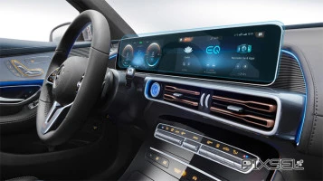 Protective glass Pixsel for dashboard MERCEDES BENZ EQC-CLASS - 24.7“ 2019 - 2023