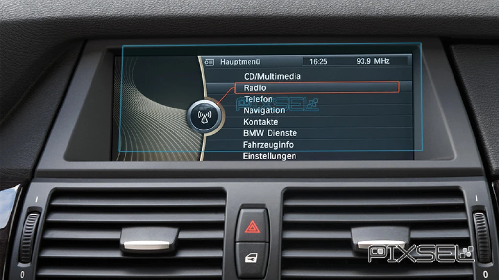 Protective glass Pixsel for monitor BMW X6 - 8.8“ 2008 - 2014 (E71)