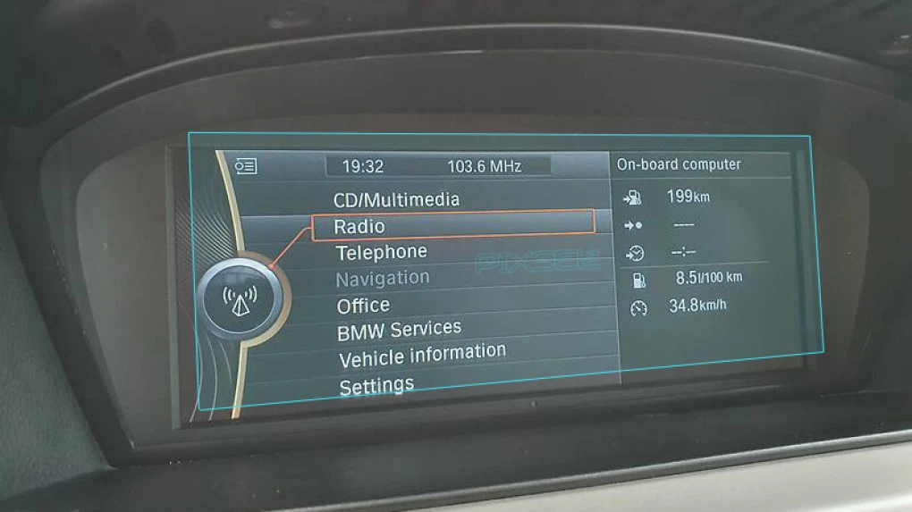 Protective glass Pixsel for monitor BMW 3 / M3 - 8.8“ 2005 - 2013 (E90, E91, E92, E93)