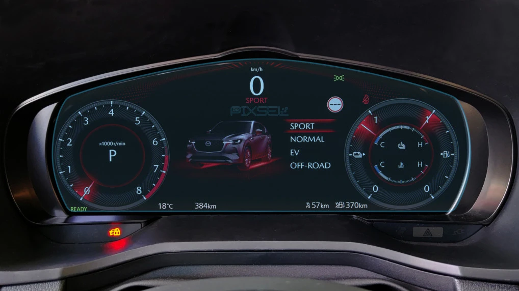 Protective glass Pixsel for dashboard MAZDA CX-80 - 12.1“ 2024 -