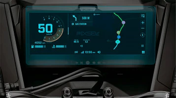 Protective glass Pixsel for snowmobile speedometer BRP SKI-DOO GRAND TOURING 2025 + 10.25“